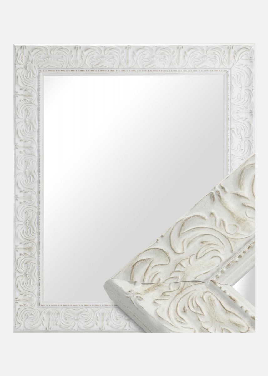 Achetez Miroir Durham Blanc Sur Mesure Ici Bgastore Fr