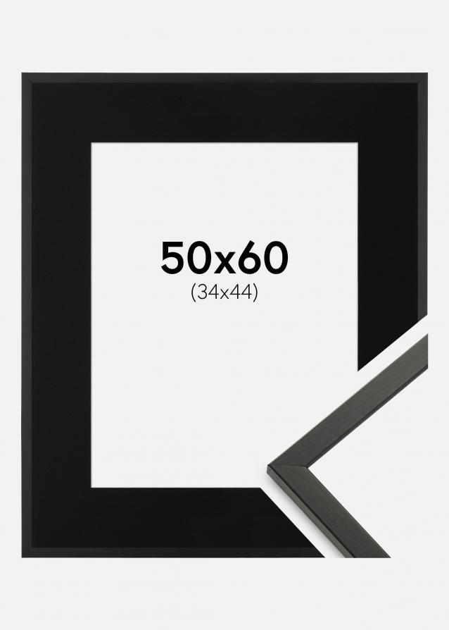 Cadre Galant Noir 50x60 cm - Passe-partout Noir 35x45 cm