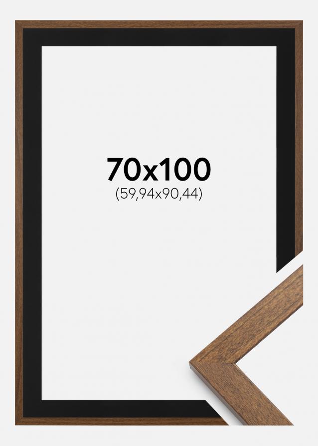 Cadre Stilren Warm Brown 70x100 cm - Passe-partout Noir 24x36 pouces