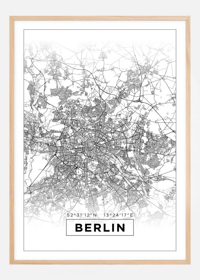 Map - Berlin - White