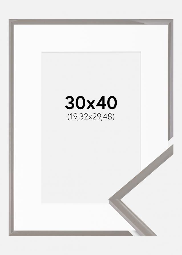 Cadre New Lifestyle Earth Grey 30x40 cm - Passe-partout Blanc 8x12 pouces