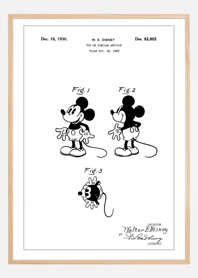 Patent Print - Toy Walt Disney - White Poster
