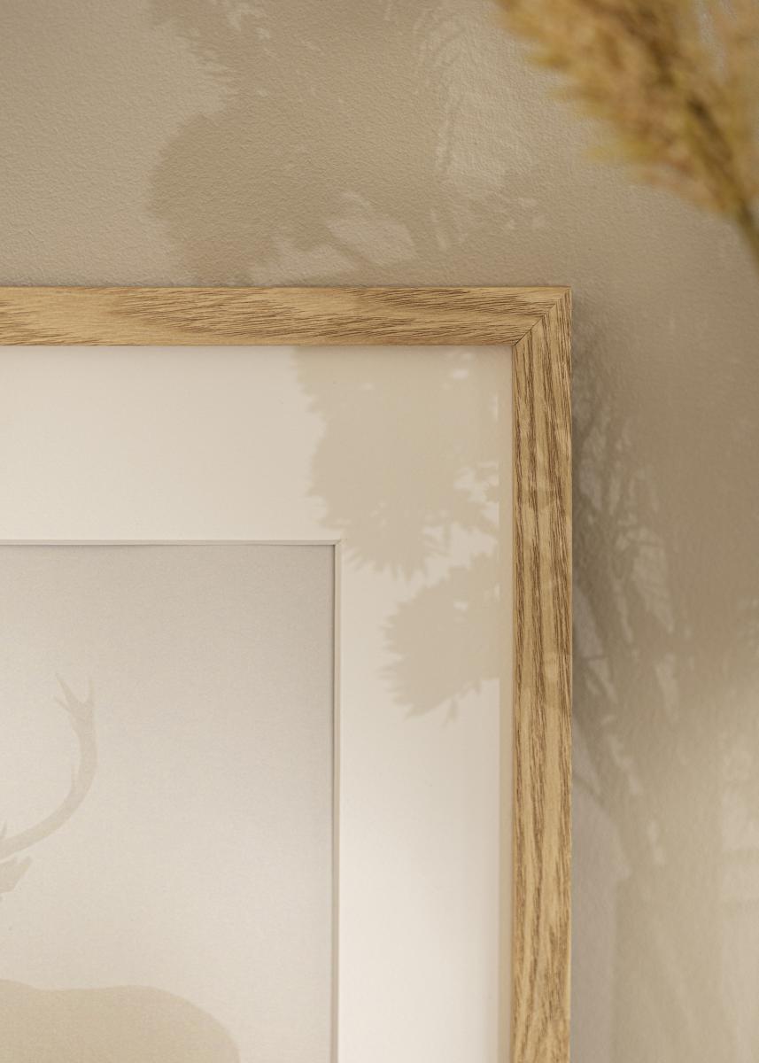 Mira Cadre en bois Banize 42x59,4 cm (A2) - chêne blanchi - verre