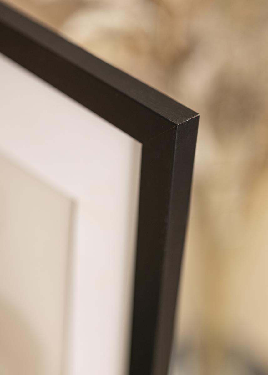 Cadre en bois Effect Profil 95 noir 50x65 cm verre acrylique