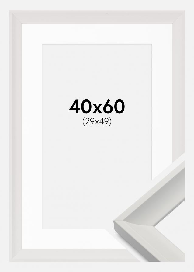 Cadre Öjaren Blanc 40x60 cm - Passe-partout Blanc 30x50 cm