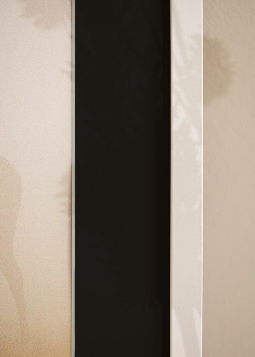 Cadre Trendy Blanc 30x40 cm - Passe-partout Noir 21x29,7 cm (A4)
