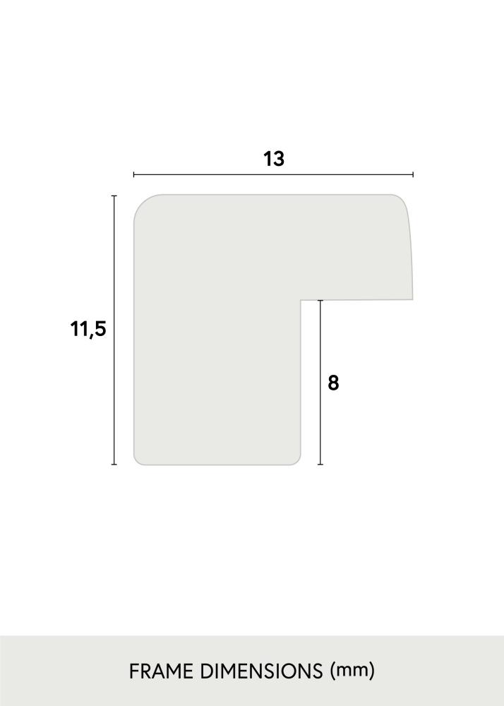 Cadre Edsbyn Blanc 15x20 cm - Passe-partout Blanc 4x5 pouces