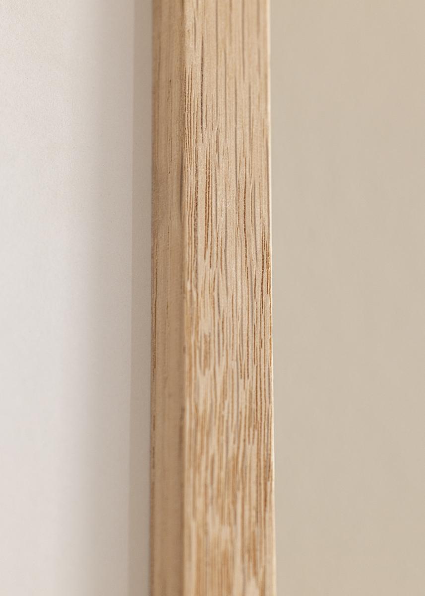 Mira Cadre en bois Banize 70x70 cm - chêne - verre standard