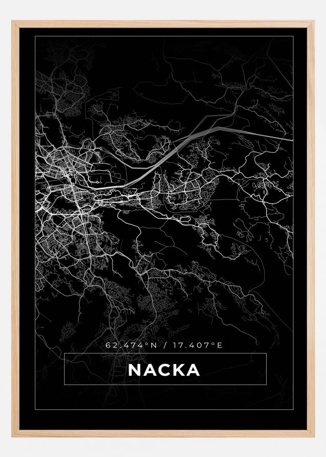 Map - Nacka - Black