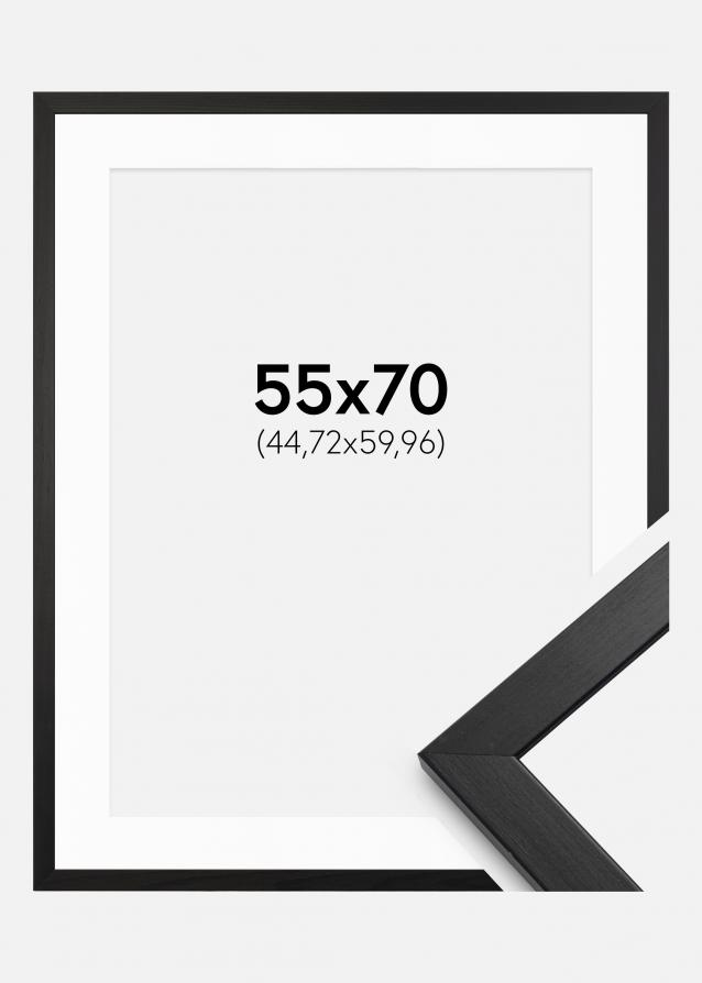 Cadre Stilren Noir 55x70 cm - Passe-partout Blanc 18x24 inches