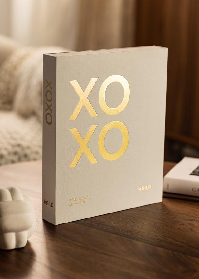 KAILA XOXO Creme - Coffee Table Photo Album (60 Pages Noires)