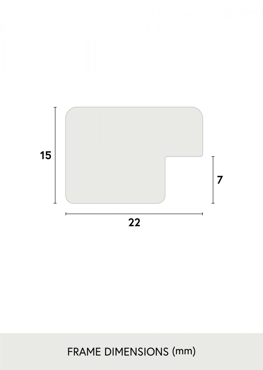 Achetez Cadre Black Wood 60x80 cm - Passe-partout Blanc 50x70 cm