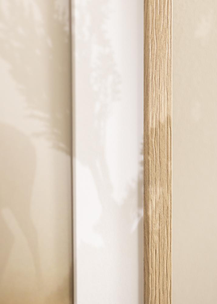 Cadre Stilren Verre acrylique Chne 24x30 cm - Passe-partout Blanc 6x8 pouces