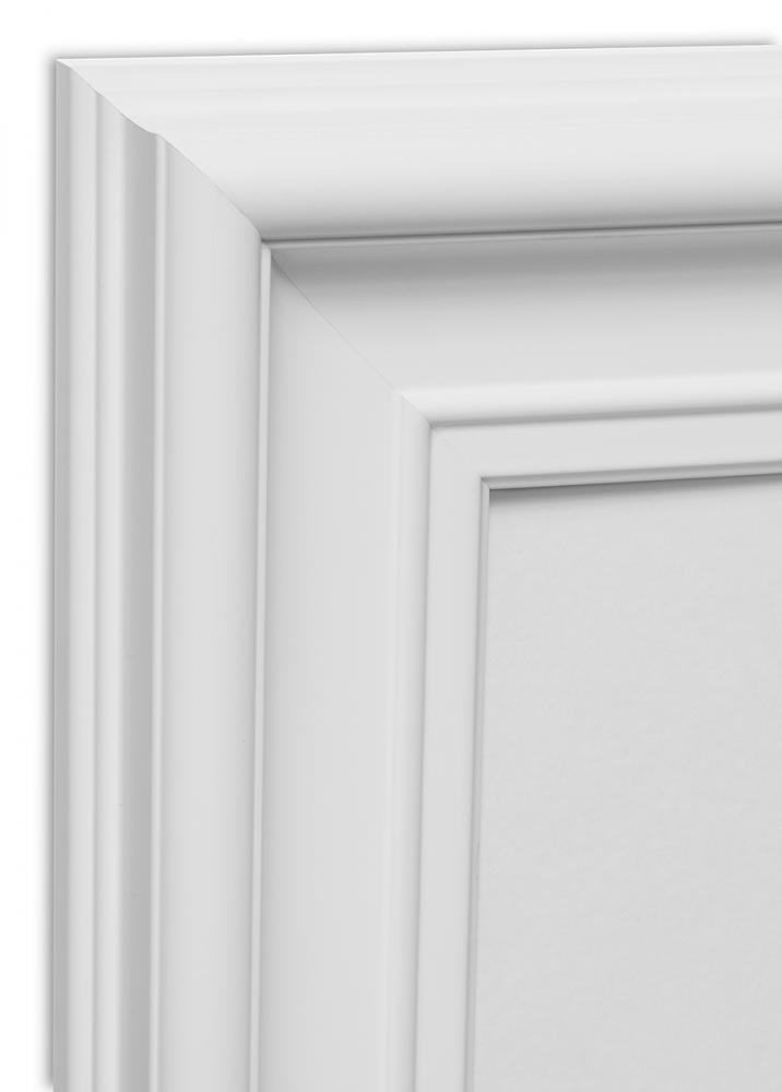 Cadre Mora Premium Blanc 60x80 cm - Passe-partout Blanc 50x65 cm