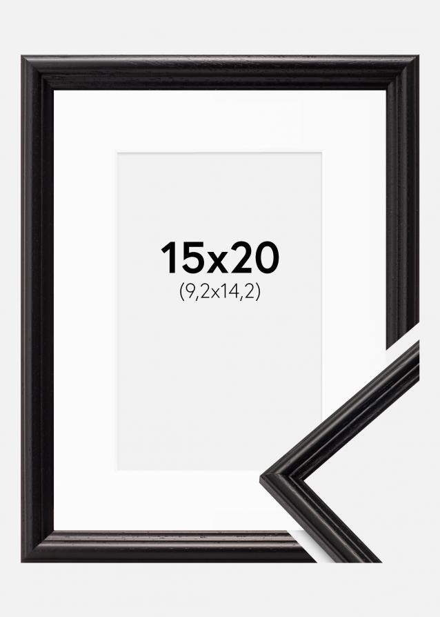 Cadre Horndal Noir 15x20 cm - Passe-partout Blanc 4x6 pouces