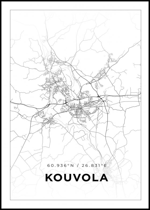 Map - Kouvola - White