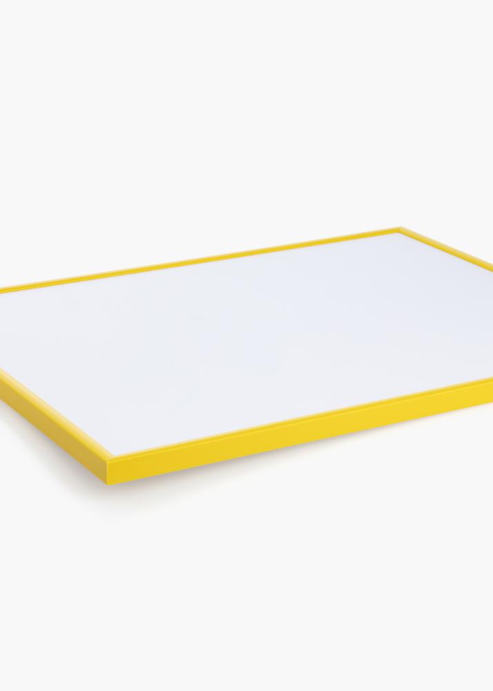 Cadre New Lifestyle Jaune 40x50 cm - Passe-partout Blanc 31x41 cm