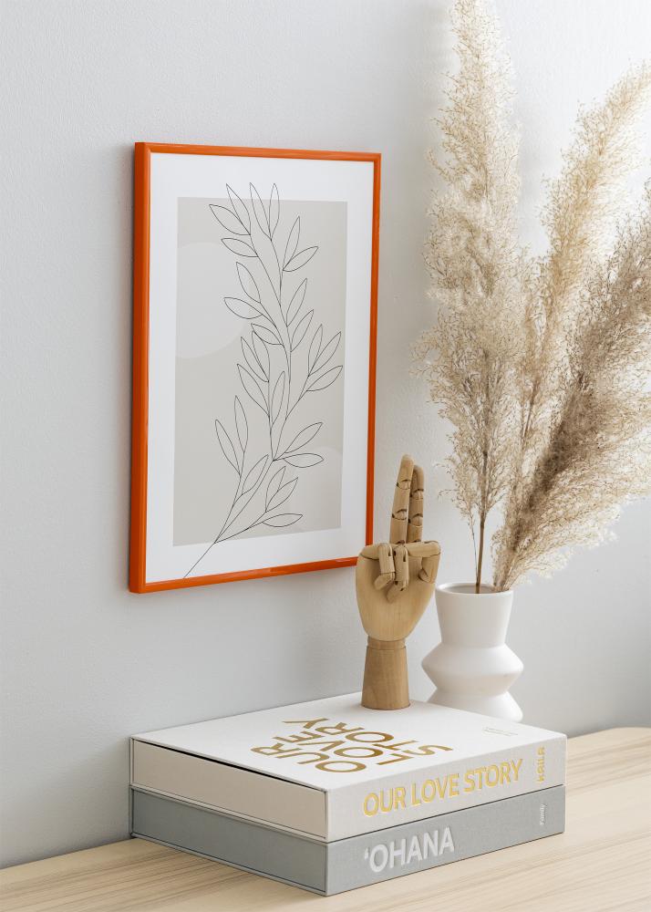 Cadre New Lifestyle Orange 60x80 cm - Passe-partout Blanc 50x70 cm