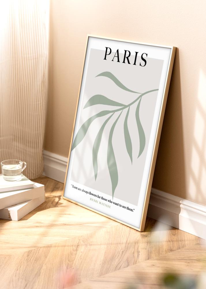 Cadre aluminium Laiton 30x40 cm - Passe-partout Blanc 21x30 cm