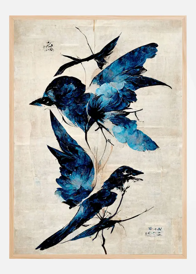 Blue Birds Poster