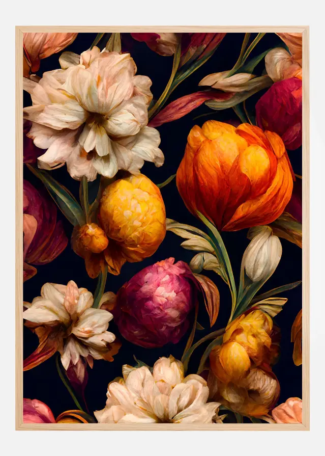 Romantic Flowers Poster