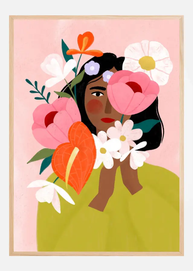 Flower Lady Poster