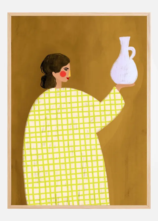 The Woman With Vase Poster