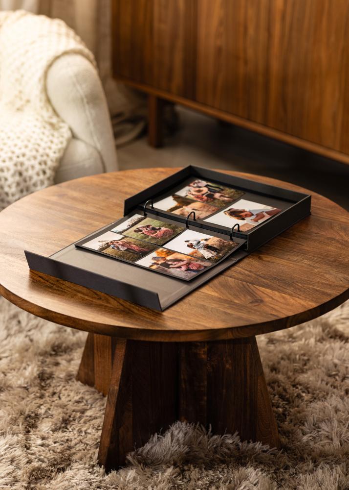 KAILA PHOTO ALBUM Black - Coffee Table Photo Album (60 Pages Noires)