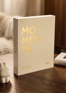 KAILA MOMENTS Creme - Coffee Table Photo Album (60 Pages Noires)