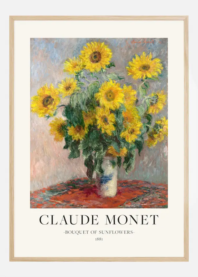 Claude Monet - Bouquet Of Sunflowers Poster