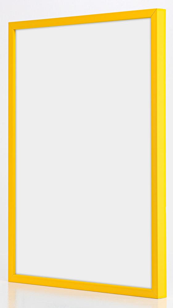 Cadre E-Line Jaune 70x100 cm - Passe-partout Blanc 62x93 cm