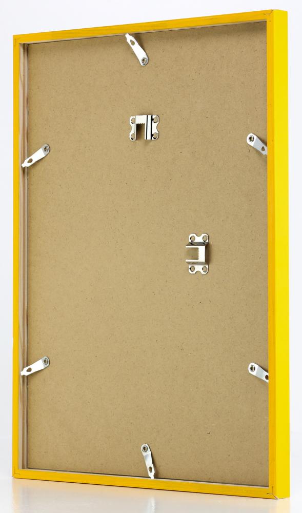 Cadre E-Line Jaune 70x100 cm - Passe-partout Blanc 62x93 cm