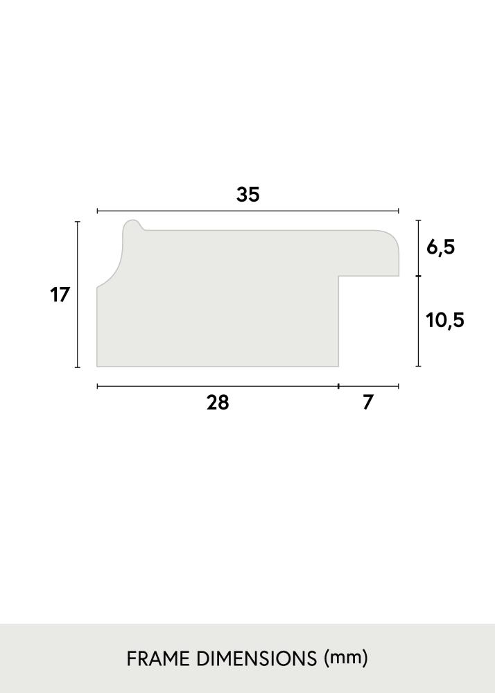 Cadre Grace Argent 30x40 cm - Passe-partout Blanc 21x29,7 cm (A4)