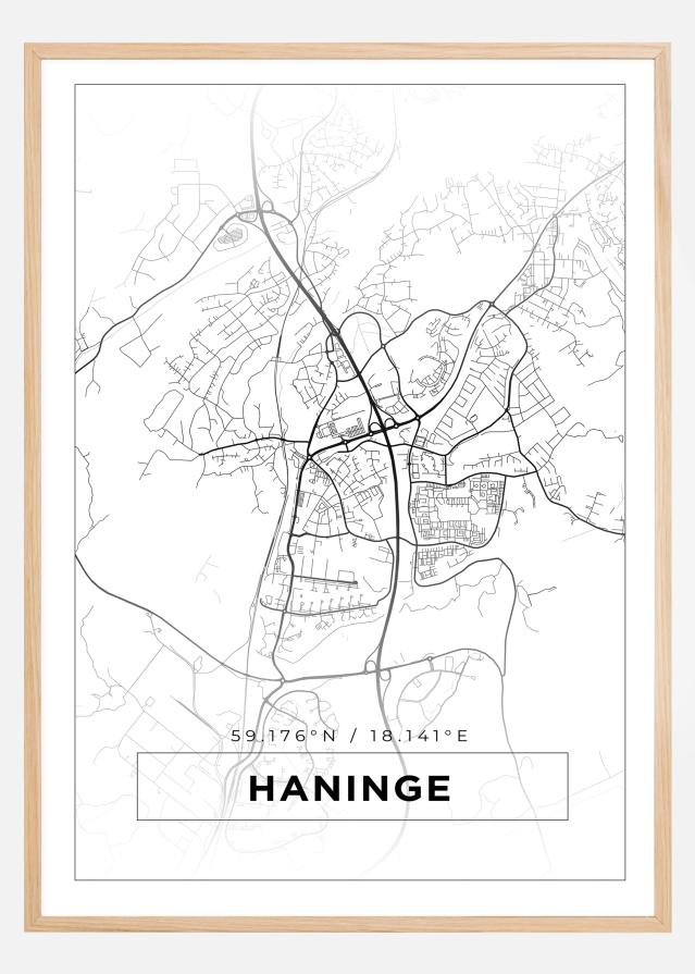 Map - Haninge - White