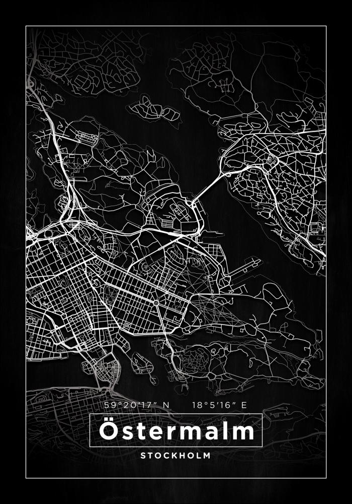 Map - Östermalm - Black