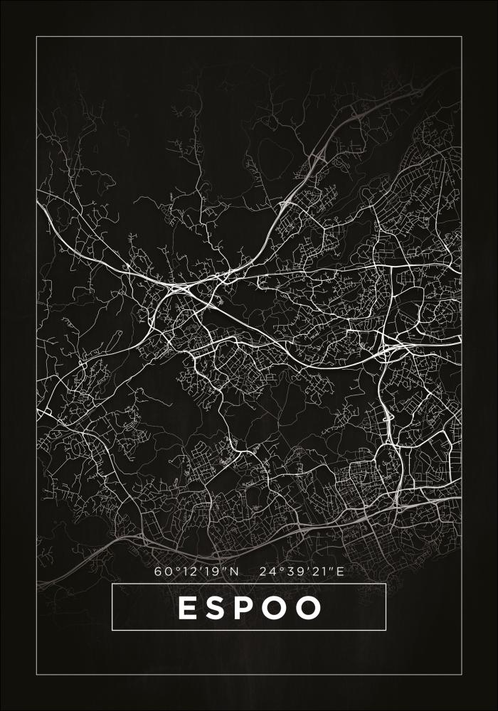 Map - Espoo - Black