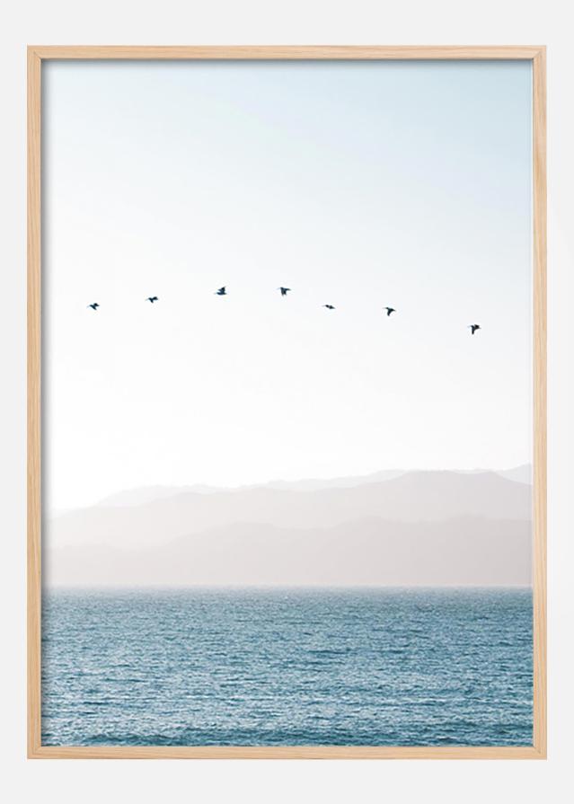 Pastel Blue Sea Poster