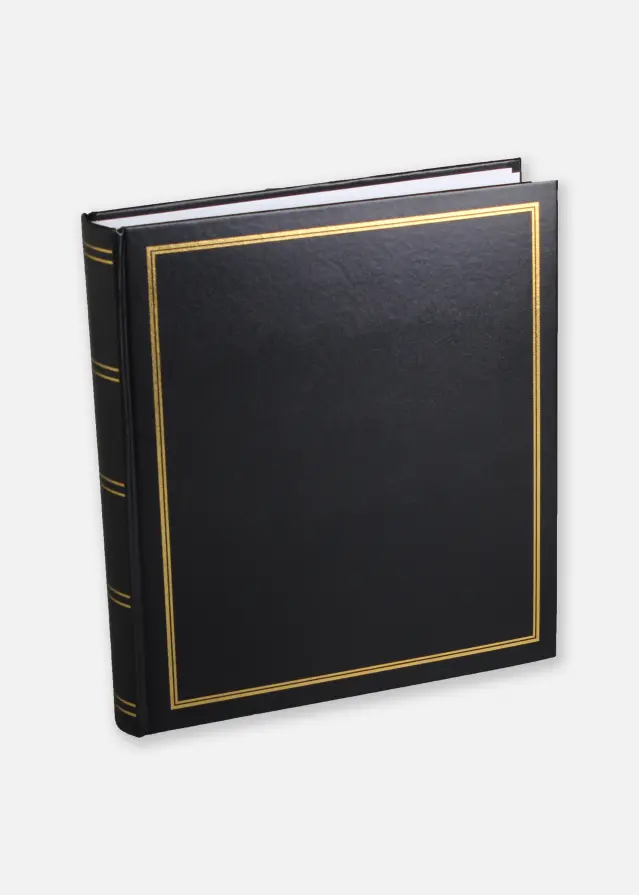 Diamant Album photo Noir - 27,5x32 cm (100 pages blanches / 50 feuilles)