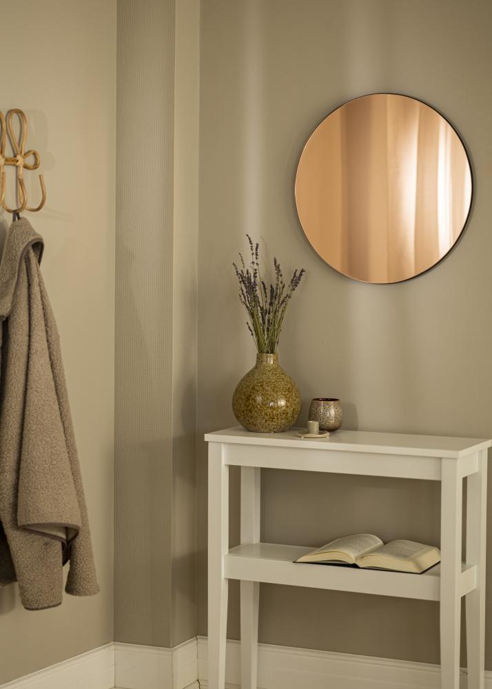 KAILA Miroir rond Rose Gold diamètre 50 cm