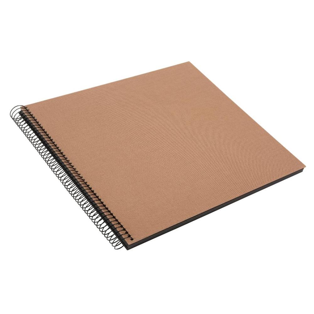 Bella Vista Album spirale Hazel - 35x30 cm (40 pages noires / 20 feuilles)