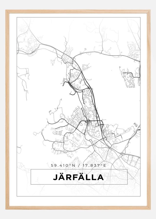 Map - Järfälla - White