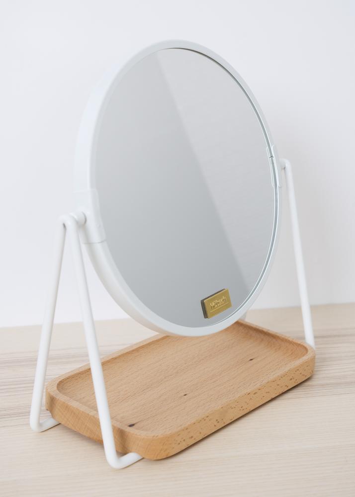 Miroir de table Tray Blanc 17 cm Ø