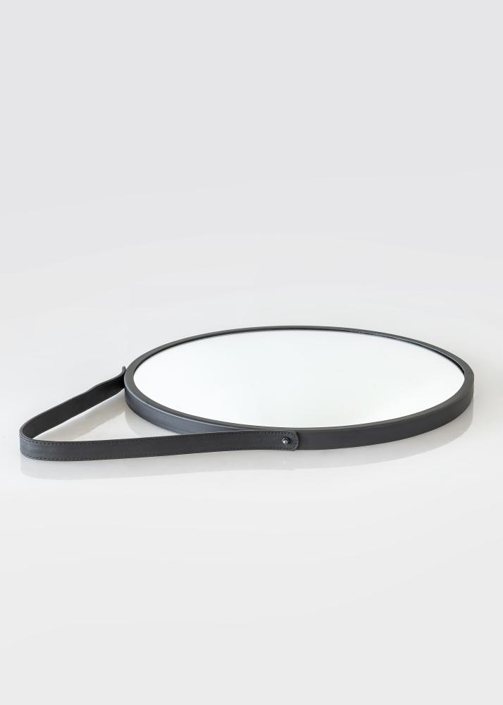 Miroir Trapani Noir diamètre 38 cm