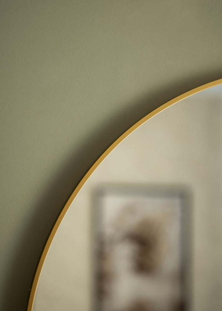 KAILA Miroir rond Edge Gold diamètre 90 cm