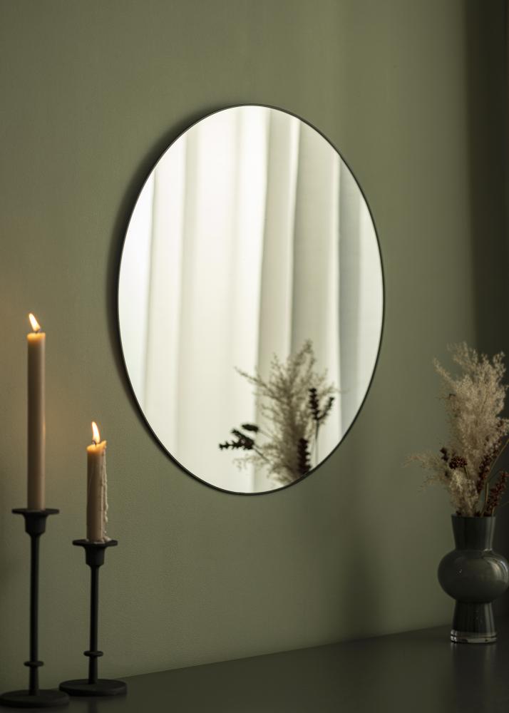 KAILA Round Mirror - Thin Black diamètre 60 cm