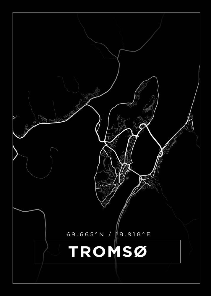 Map - Tromsø - Black