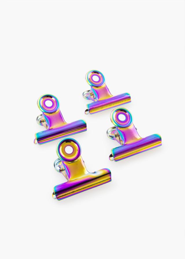 KAILA Poster Clip Rainbow 40 mm - 4-p