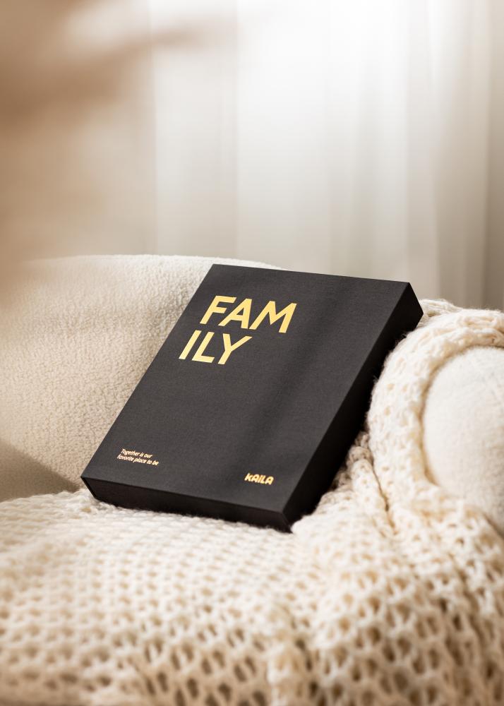 KAILA FAMILY Black - Coffee Table Photo Album (60 Pages Noires)