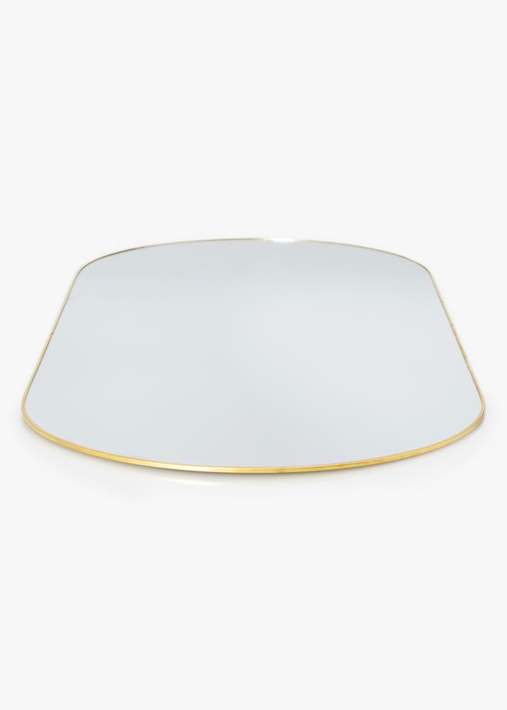 KAILA Oval Mirror - Thin Brass 35x80 cm