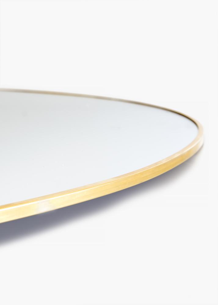 KAILA Round Mirror - Thin Brass diamètre 70 cm